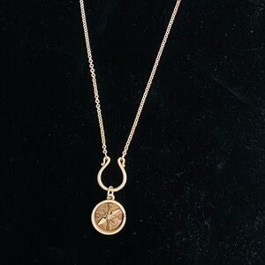 James Avery Sterling Compass Pendant Necklace